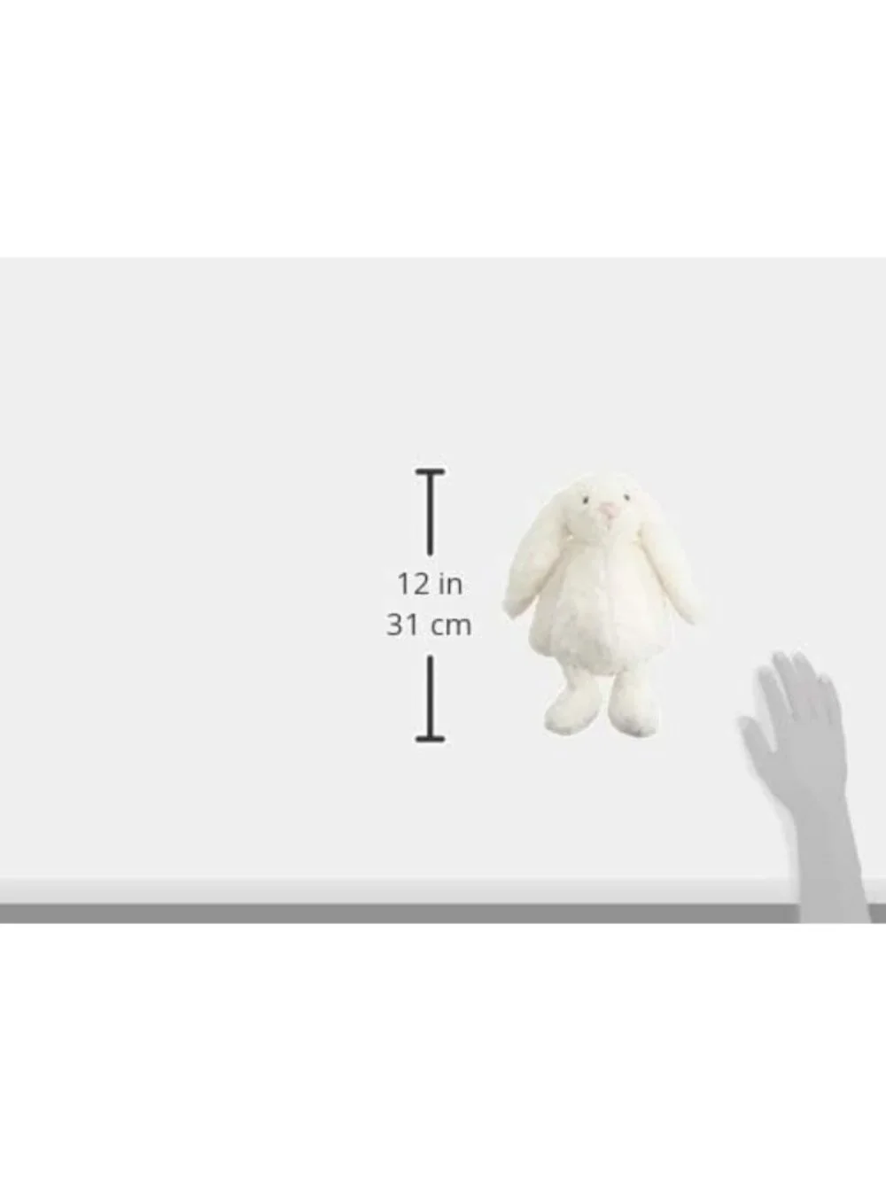 Soft Cream Bunny Stuffed Animal - Medium 12